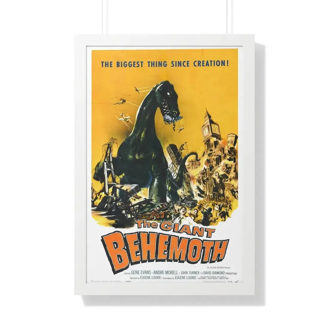 THE GIANT BEHEMOTH 1959 - Framed Movie Poster 20" x 30" White - The Sticker Space