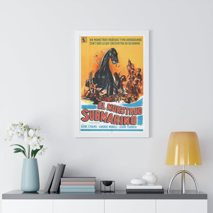 THE GIANT BEHEMOTH (SPANISH) 1959 - Framed Movie Poster-The Sticker Space