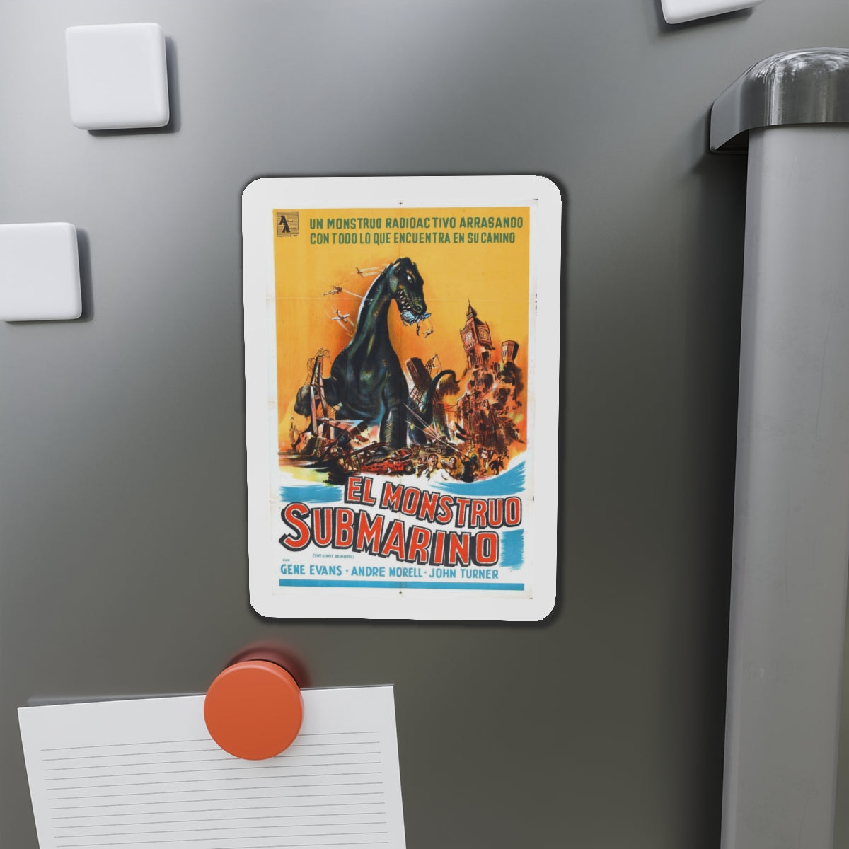 THE GIANT BEHEMOTH (SPANISH) 1959 Movie Poster - Refrigerator Magnet-The Sticker Space