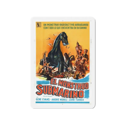 THE GIANT BEHEMOTH (SPANISH) 1959 Movie Poster - Refrigerator Magnet 2 Inch Die-Cut - The Sticker Space