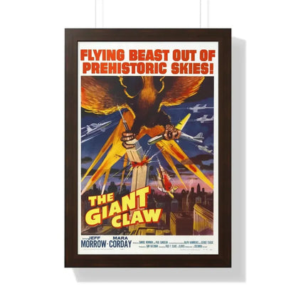 THE GIANT CLAW (2) 1957 - Framed Movie Poster 16″ x 24″ Walnut - The Sticker Space