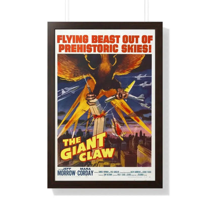THE GIANT CLAW (2) 1957 - Framed Movie Poster 20" x 30" Walnut - The Sticker Space
