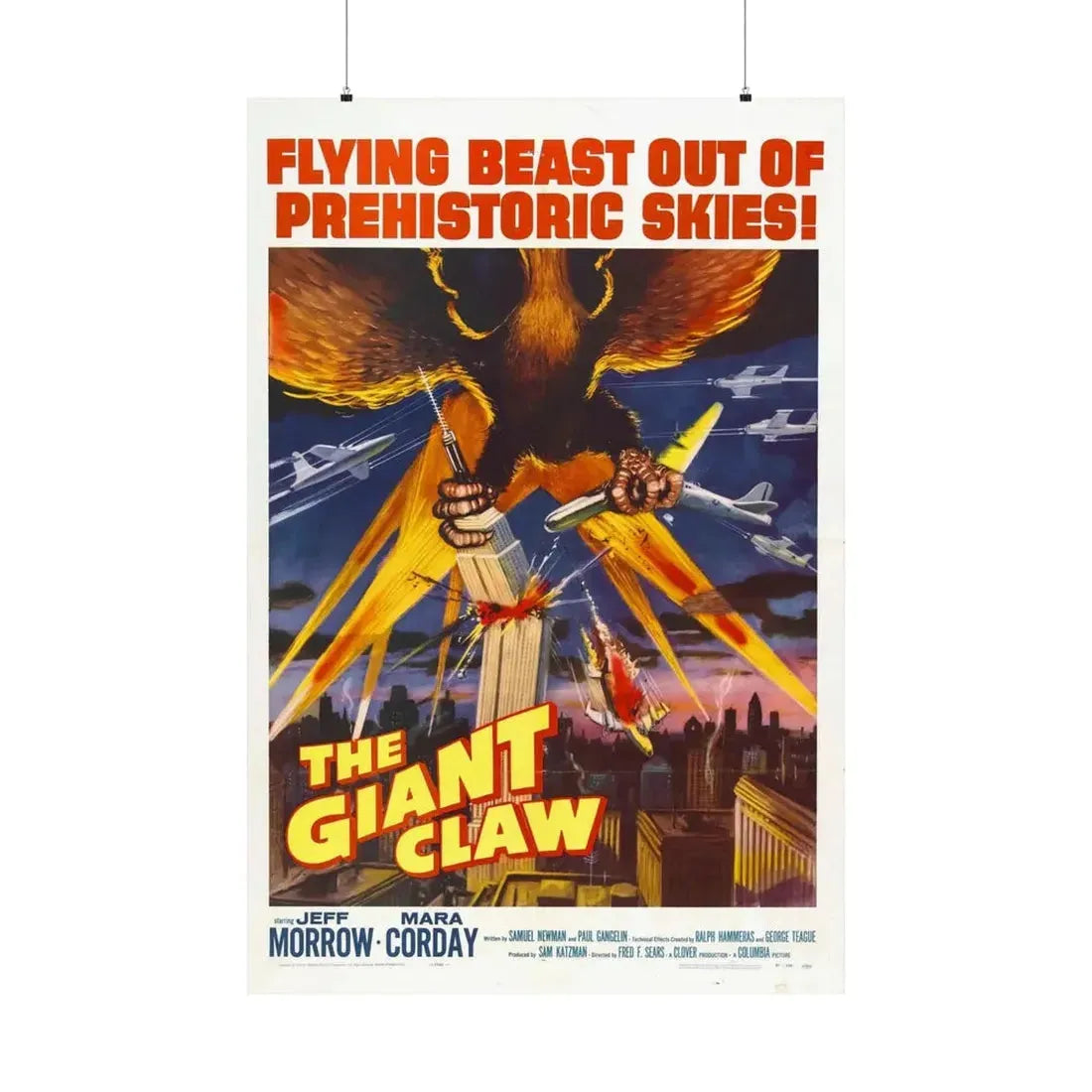 THE GIANT CLAW (2) 1957 - Paper Movie Poster 36" x 54" Matte - The Sticker Space