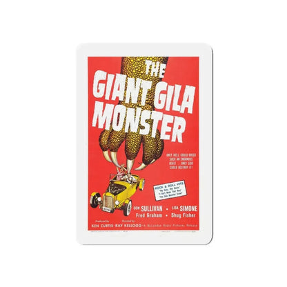 THE GIANT GILA MONSTER 1959 Movie Poster - Refrigerator Magnet 3 Inch Die-Cut - The Sticker Space