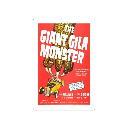 THE GIANT GILA MONSTER 1959 Movie Poster STICKER Vinyl Die-Cut Decal 2 Inch - The Sticker Space