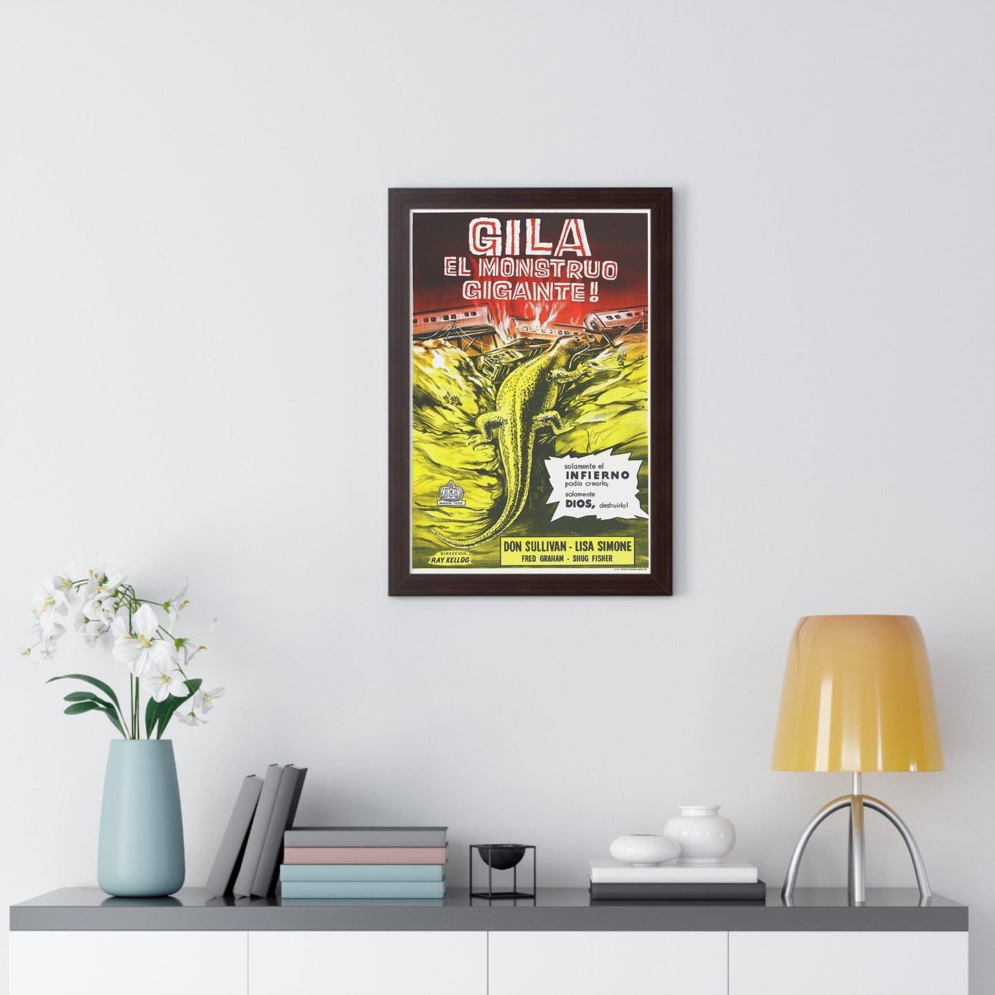 THE GIANT GILA MONSTER (SPANISH) 1959 - Framed Movie Poster-The Sticker Space