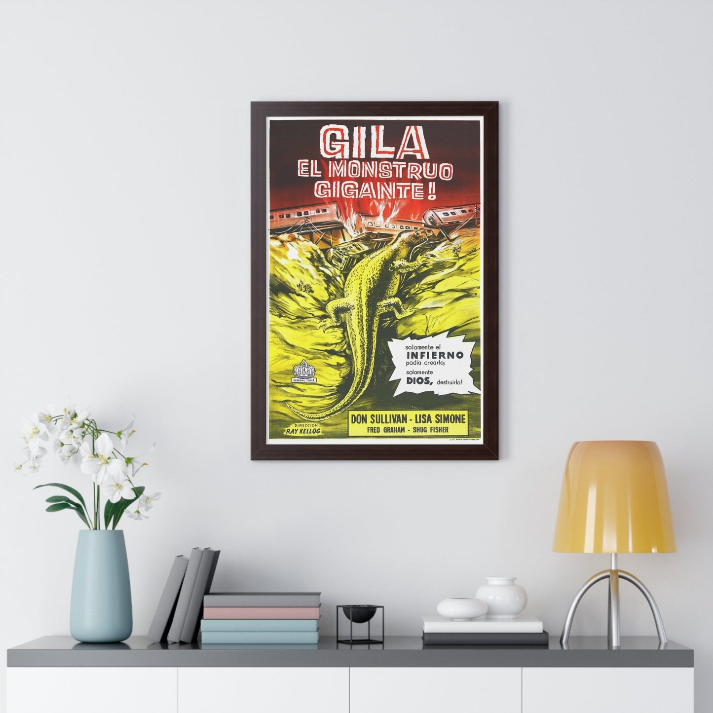 THE GIANT GILA MONSTER (SPANISH) 1959 - Framed Movie Poster-The Sticker Space