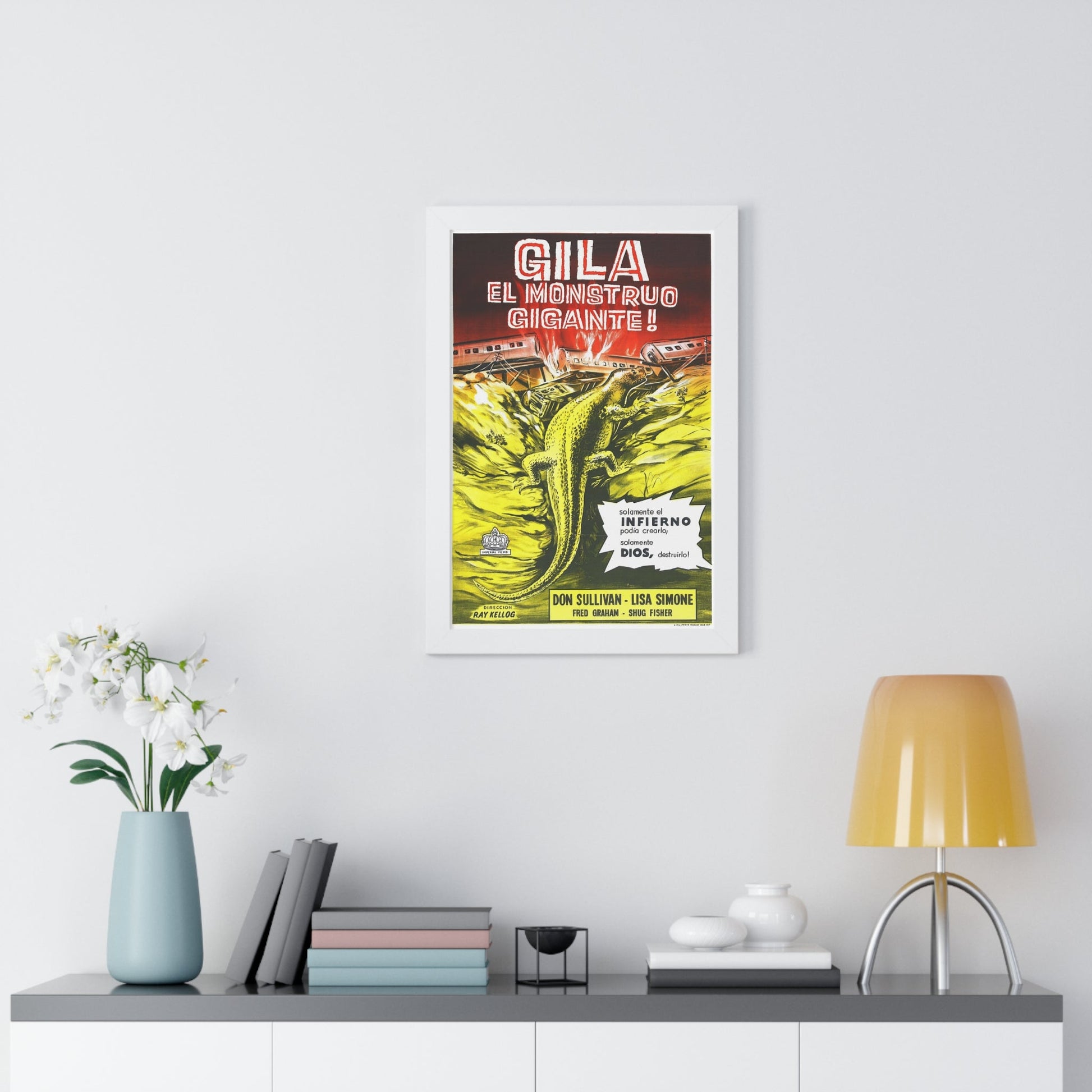 THE GIANT GILA MONSTER (SPANISH) 1959 - Framed Movie Poster-The Sticker Space