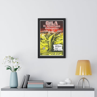 THE GIANT GILA MONSTER (SPANISH) 1959 - Framed Movie Poster-The Sticker Space