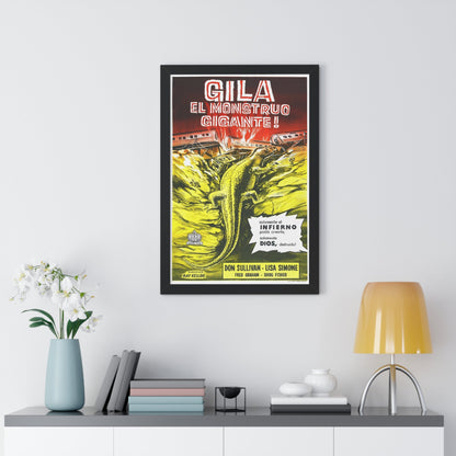 THE GIANT GILA MONSTER (SPANISH) 1959 - Framed Movie Poster-The Sticker Space