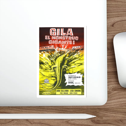 THE GIANT GILA MONSTER (SPANISH) 1959 Movie Poster STICKER Vinyl Die-Cut Decal-The Sticker Space