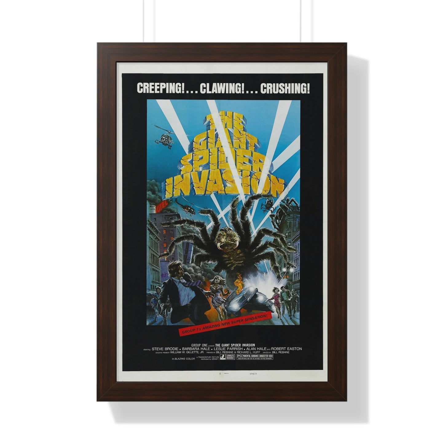 THE GIANT SPIDER INVASION 1975 - Framed Movie Poster-16″ x 24″-The Sticker Space