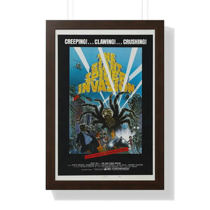 THE GIANT SPIDER INVASION 1975 - Framed Movie Poster 16″ x 24″ Walnut - The Sticker Space