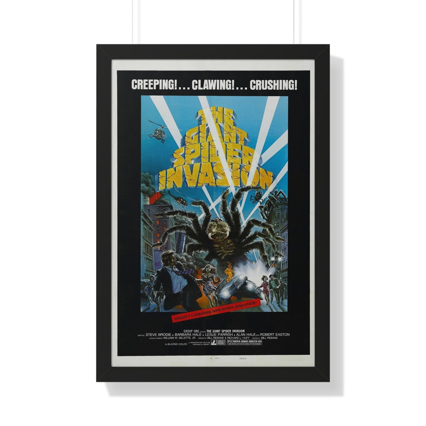 THE GIANT SPIDER INVASION 1975 - Framed Movie Poster-20" x 30"-The Sticker Space