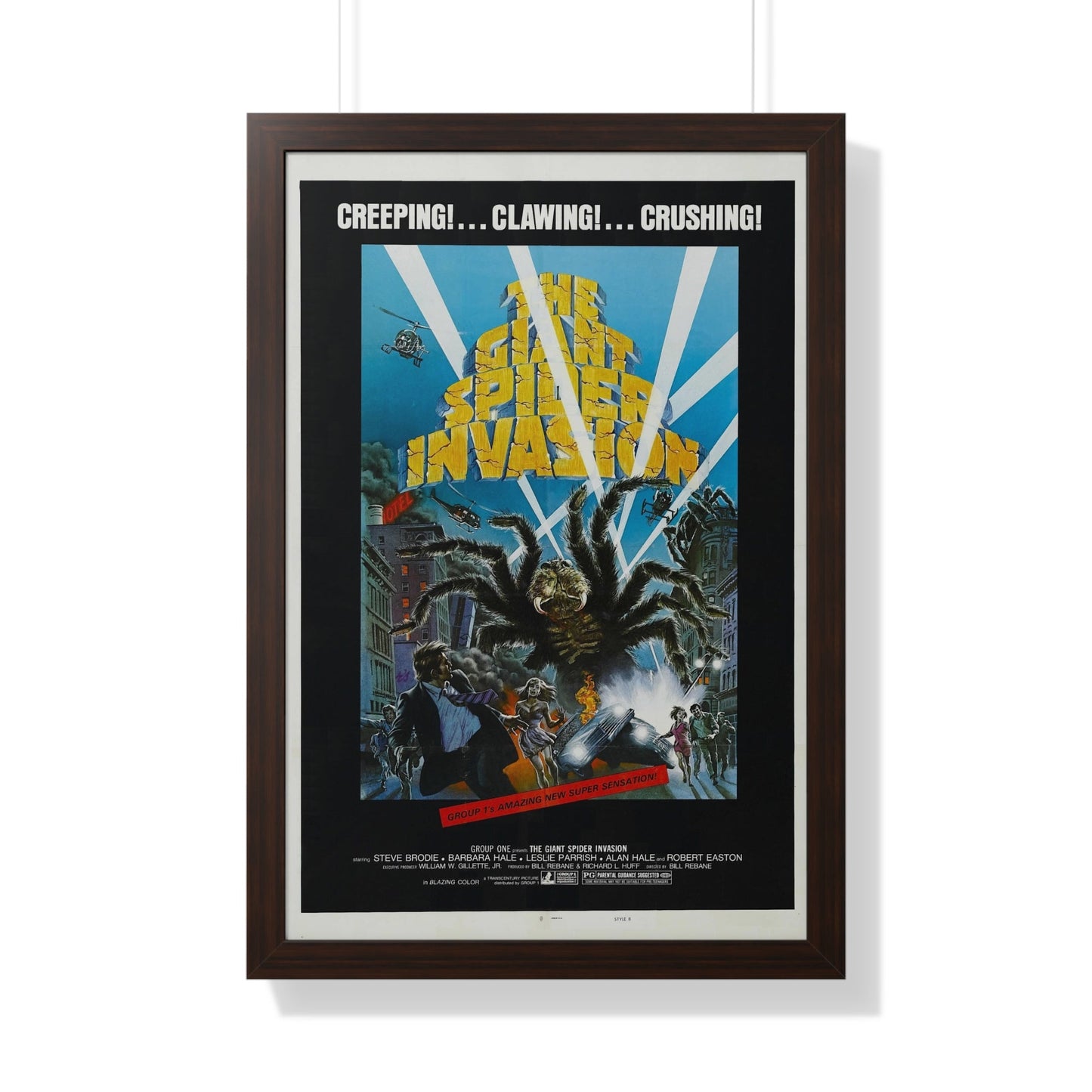 THE GIANT SPIDER INVASION 1975 - Framed Movie Poster-20" x 30"-The Sticker Space