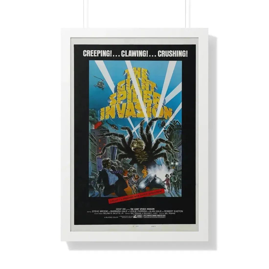 THE GIANT SPIDER INVASION 1975 - Framed Movie Poster 20" x 30" White - The Sticker Space