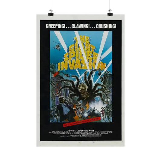 THE GIANT SPIDER INVASION 1975 - Paper Movie Poster 12″ x 18″ Matte - The Sticker Space