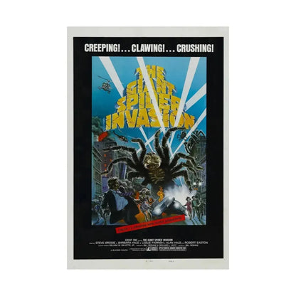 THE GIANT SPIDER INVASION 1975 - Paper Movie Poster - The Sticker Space