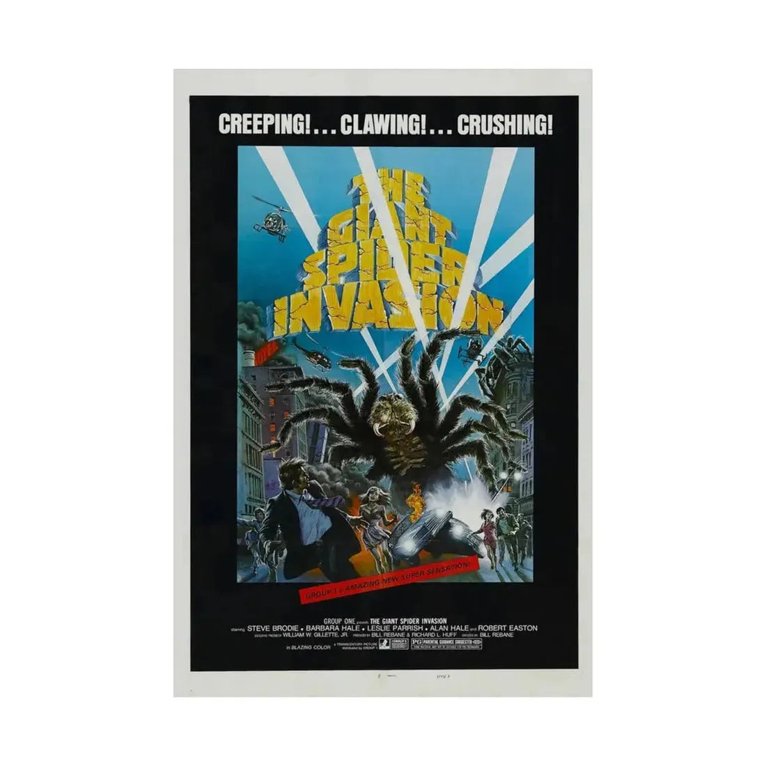 THE GIANT SPIDER INVASION 1975 - Paper Movie Poster - The Sticker Space