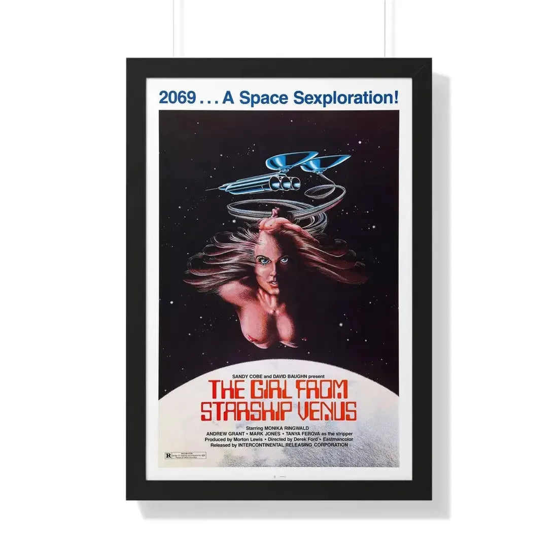 THE GIRL FROM STARSHIP VENUS 1975 - Framed Movie Poster 20" x 30" Black - The Sticker Space