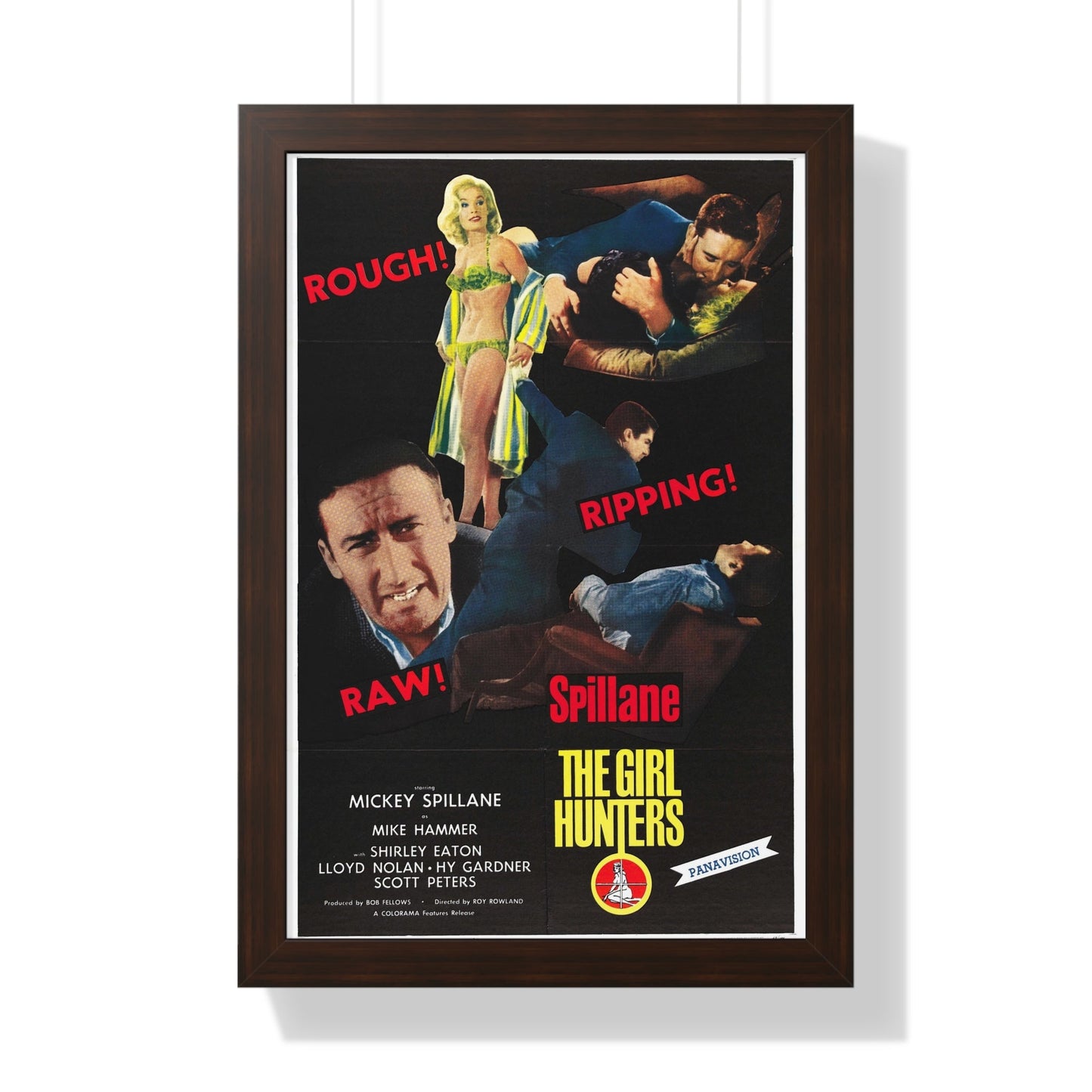 THE GIRL HUNTERS 1963 - Framed Movie Poster-16″ x 24″-The Sticker Space