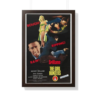 THE GIRL HUNTERS 1963 - Framed Movie Poster 20" x 30" Walnut - The Sticker Space