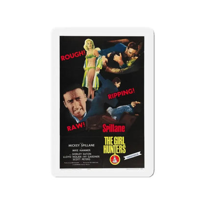 THE GIRL HUNTERS 1963 Movie Poster - Refrigerator Magnet 2 Inch Die-Cut - The Sticker Space