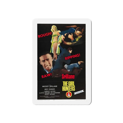 THE GIRL HUNTERS 1963 Movie Poster - Refrigerator Magnet 3 Inch Die-Cut - The Sticker Space