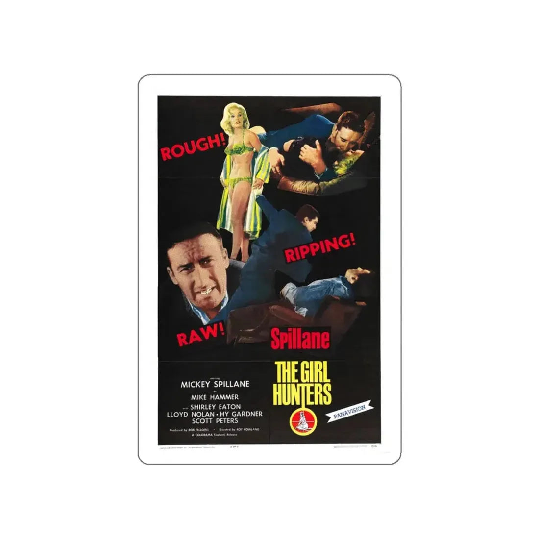 THE GIRL HUNTERS 1963 Movie Poster STICKER Vinyl Die-Cut Decal 6 Inch - The Sticker Space