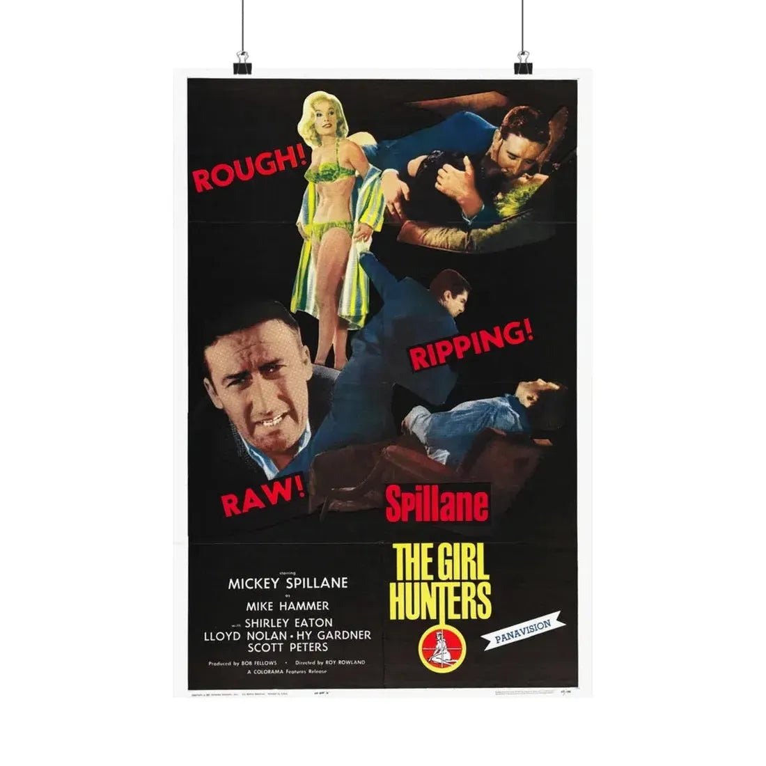 THE GIRL HUNTERS 1963 - Paper Movie Poster 16″ x 24″ Matte - The Sticker Space