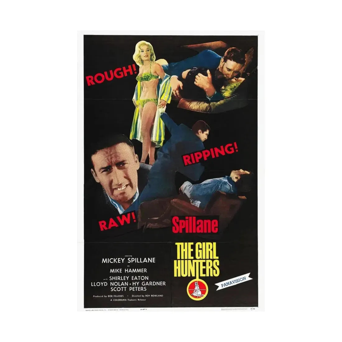 THE GIRL HUNTERS 1963 - Paper Movie Poster - The Sticker Space