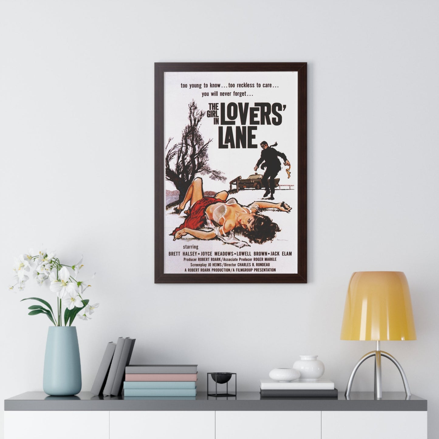 THE GIRL IN LOVER'S LANE 1959 - Framed Movie Poster-The Sticker Space