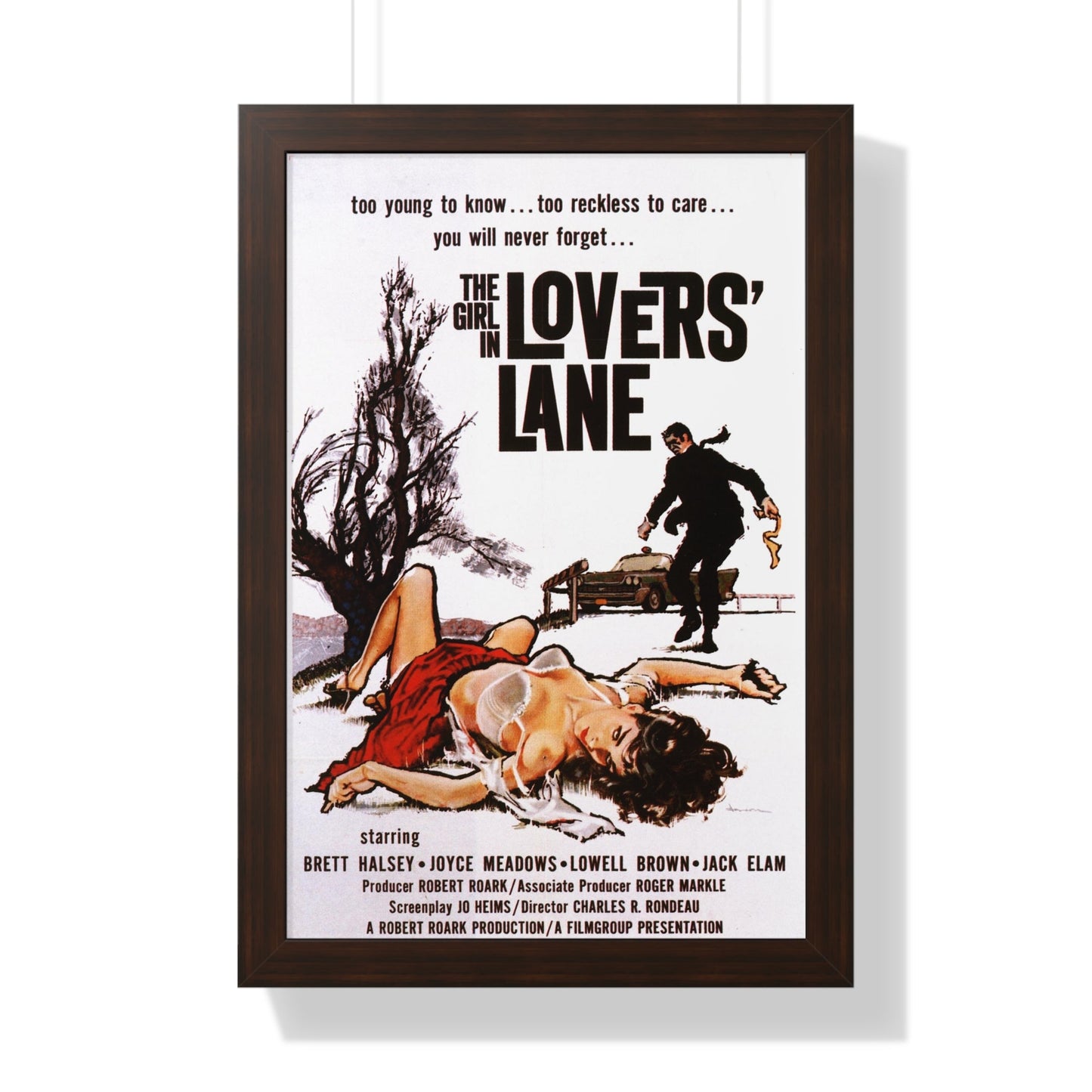 THE GIRL IN LOVER'S LANE 1959 - Framed Movie Poster-16″ x 24″-The Sticker Space