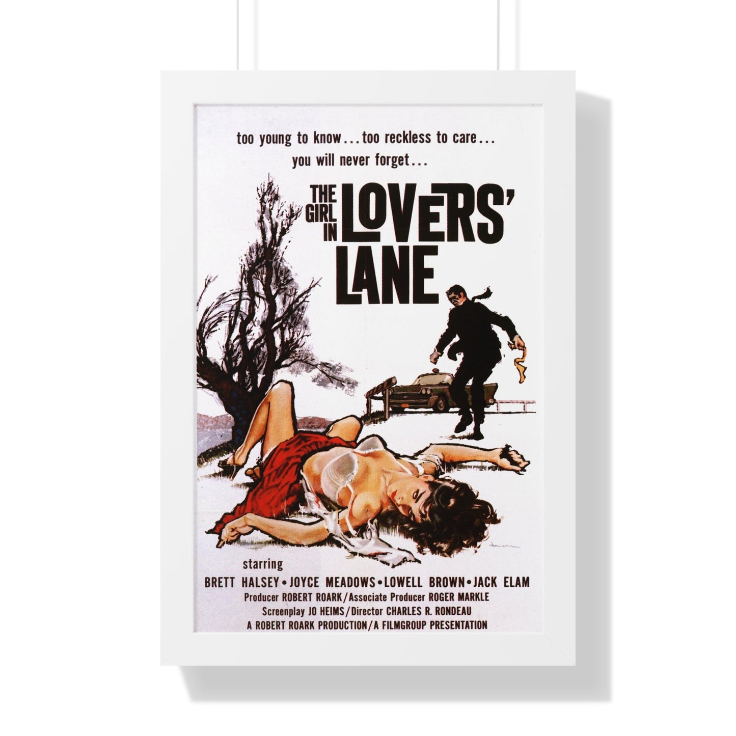 THE GIRL IN LOVER'S LANE 1959 - Framed Movie Poster-16″ x 24″-The Sticker Space