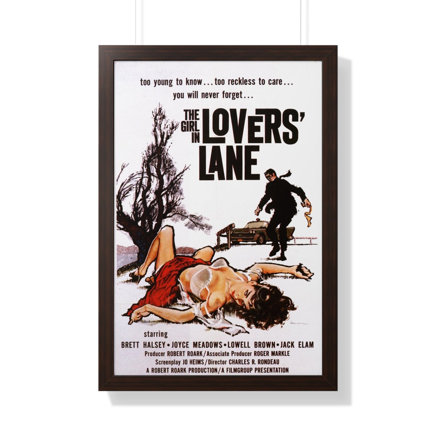 THE GIRL IN LOVER'S LANE 1959 - Framed Movie Poster-20" x 30"-The Sticker Space