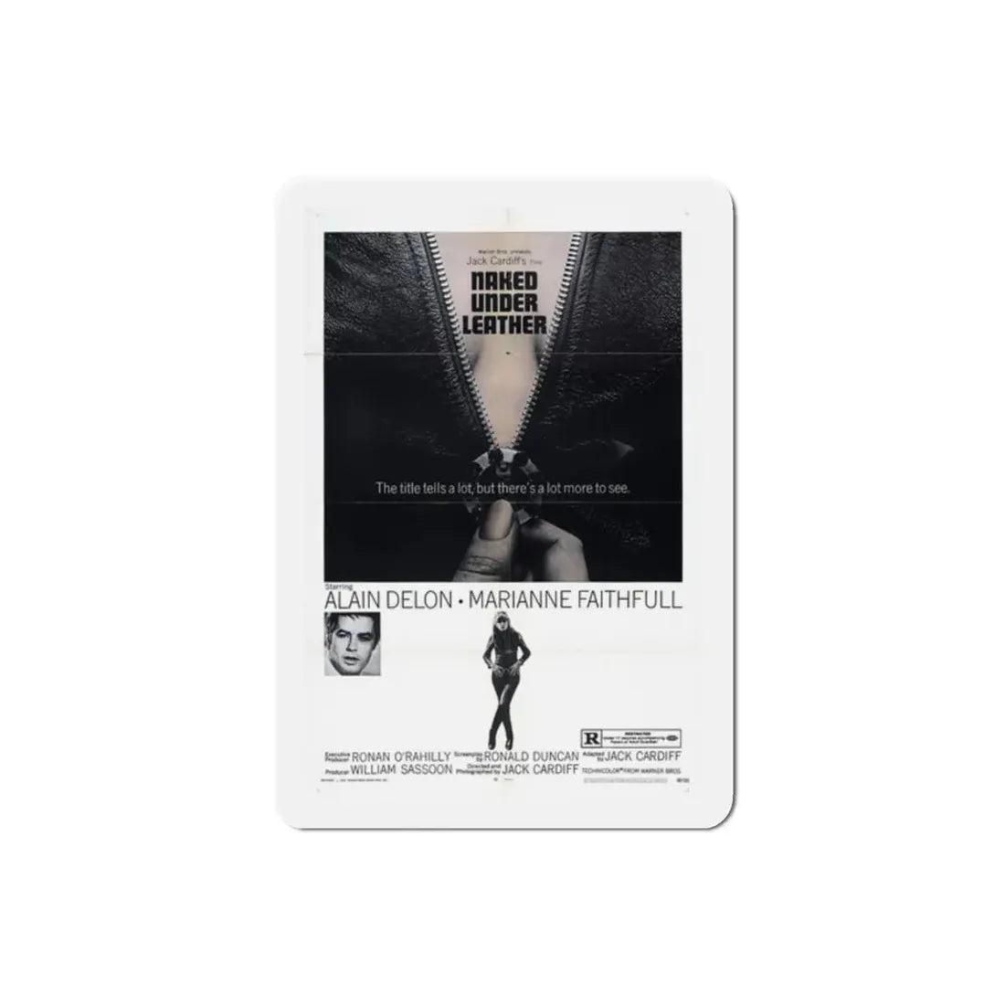 The Girl on a Motorcycle 1968 Movie Poster Refrigerator Magnet 2 Inch - The Sticker Space