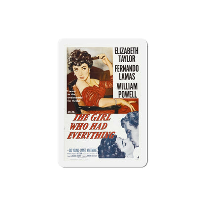 The Girl Who Had Everything 1953 Movie Poster Die-Cut Magnet-3 Inch-The Sticker Space