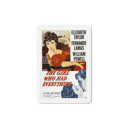 The Girl Who Had Everything 1953 Movie Poster Die-Cut Magnet-4 Inch-The Sticker Space