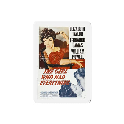 The Girl Who Had Everything 1953 Movie Poster Refrigerator Magnet 2 Inch - The Sticker Space