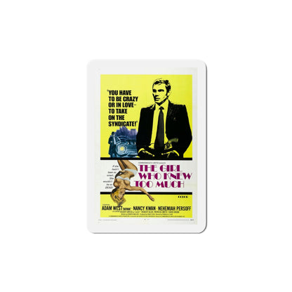 The Girl Who Knew Too Much 1969 Movie Poster Die-Cut Magnet-5 Inch-The Sticker Space