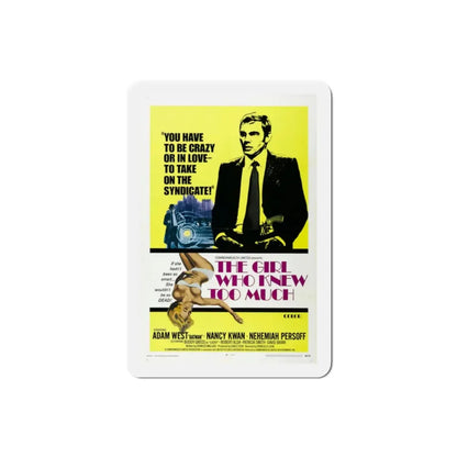 The Girl Who Knew Too Much 1969 Movie Poster Refrigerator Magnet 2 Inch - The Sticker Space