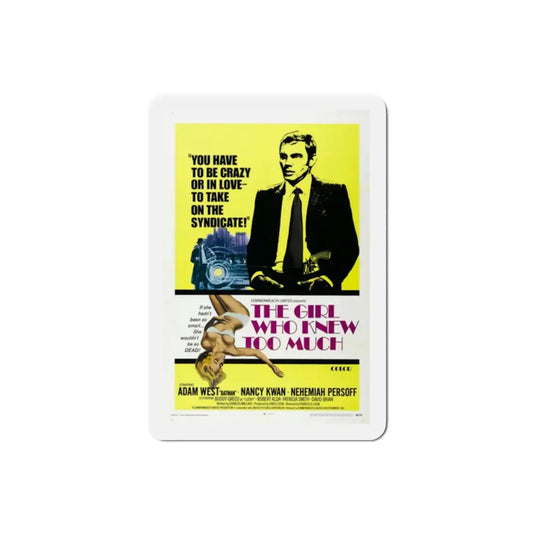 The Girl Who Knew Too Much 1969 Movie Poster Refrigerator Magnet 2 Inch - The Sticker Space