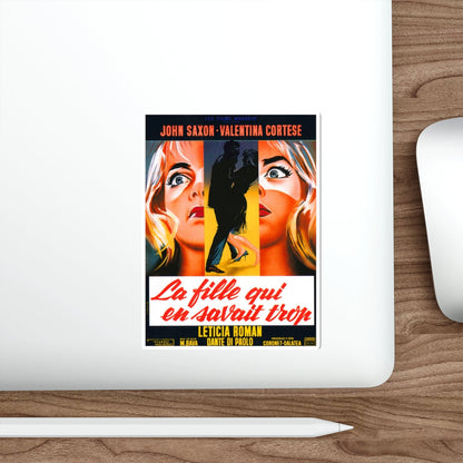 THE GIRL WHO KNEW TOO MUCH 1969 Movie Poster STICKER Vinyl Die-Cut Decal-The Sticker Space