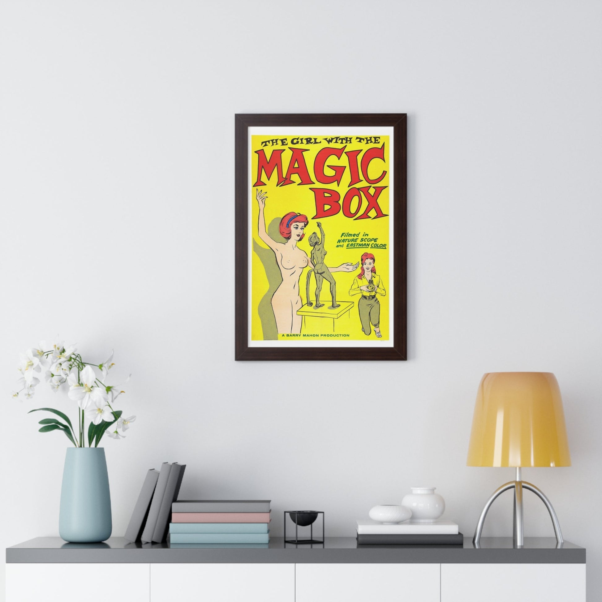 THE GIRL WITH THE MAGIC BOX 1965 - Framed Movie Poster-The Sticker Space