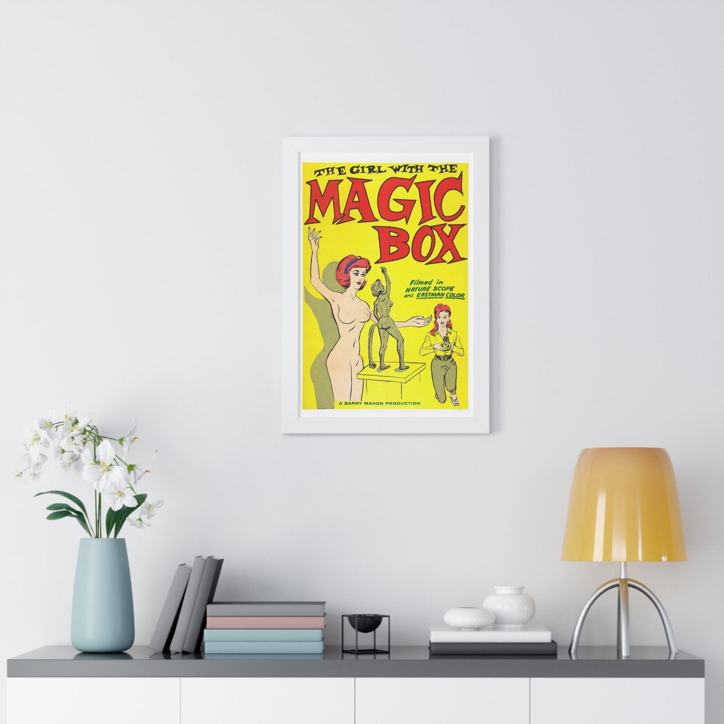 THE GIRL WITH THE MAGIC BOX 1965 - Framed Movie Poster-The Sticker Space