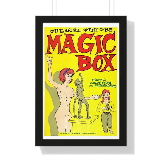 THE GIRL WITH THE MAGIC BOX 1965 - Framed Movie Poster 16″ x 24″ Black - The Sticker Space