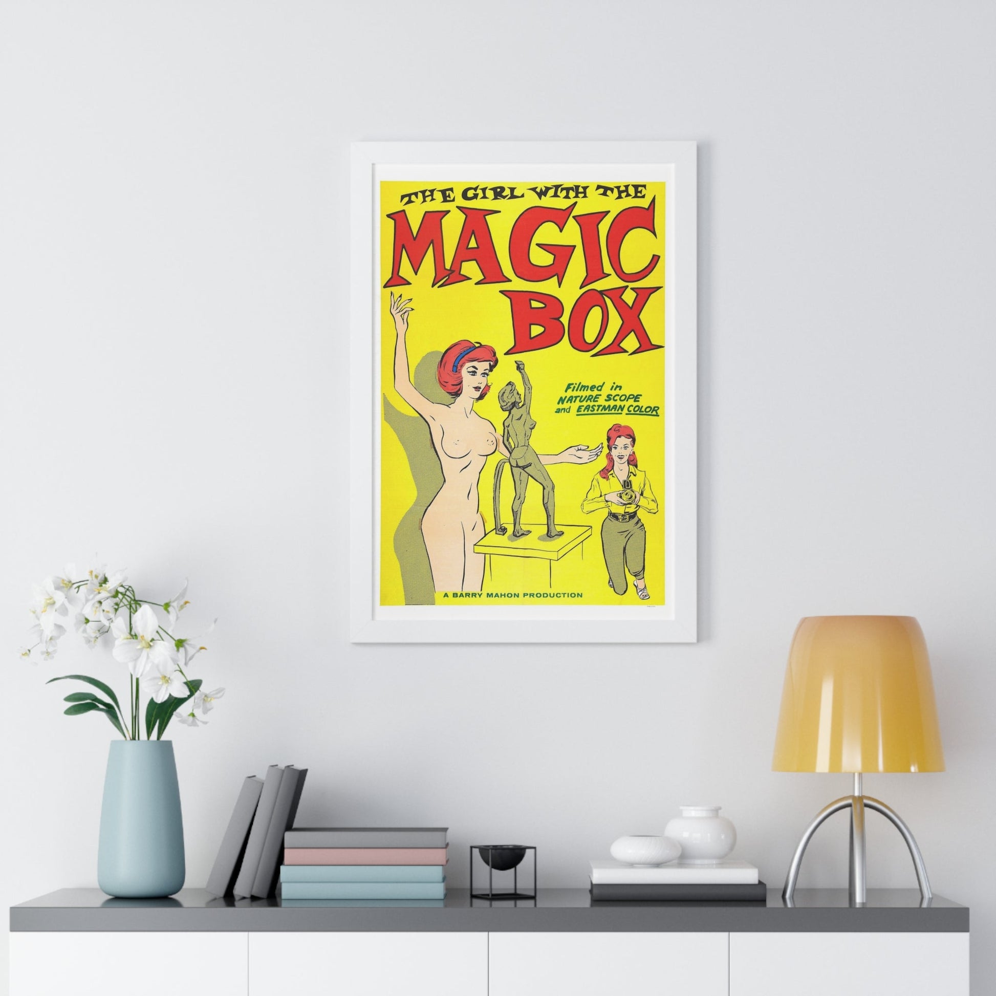 THE GIRL WITH THE MAGIC BOX 1965 - Framed Movie Poster-The Sticker Space