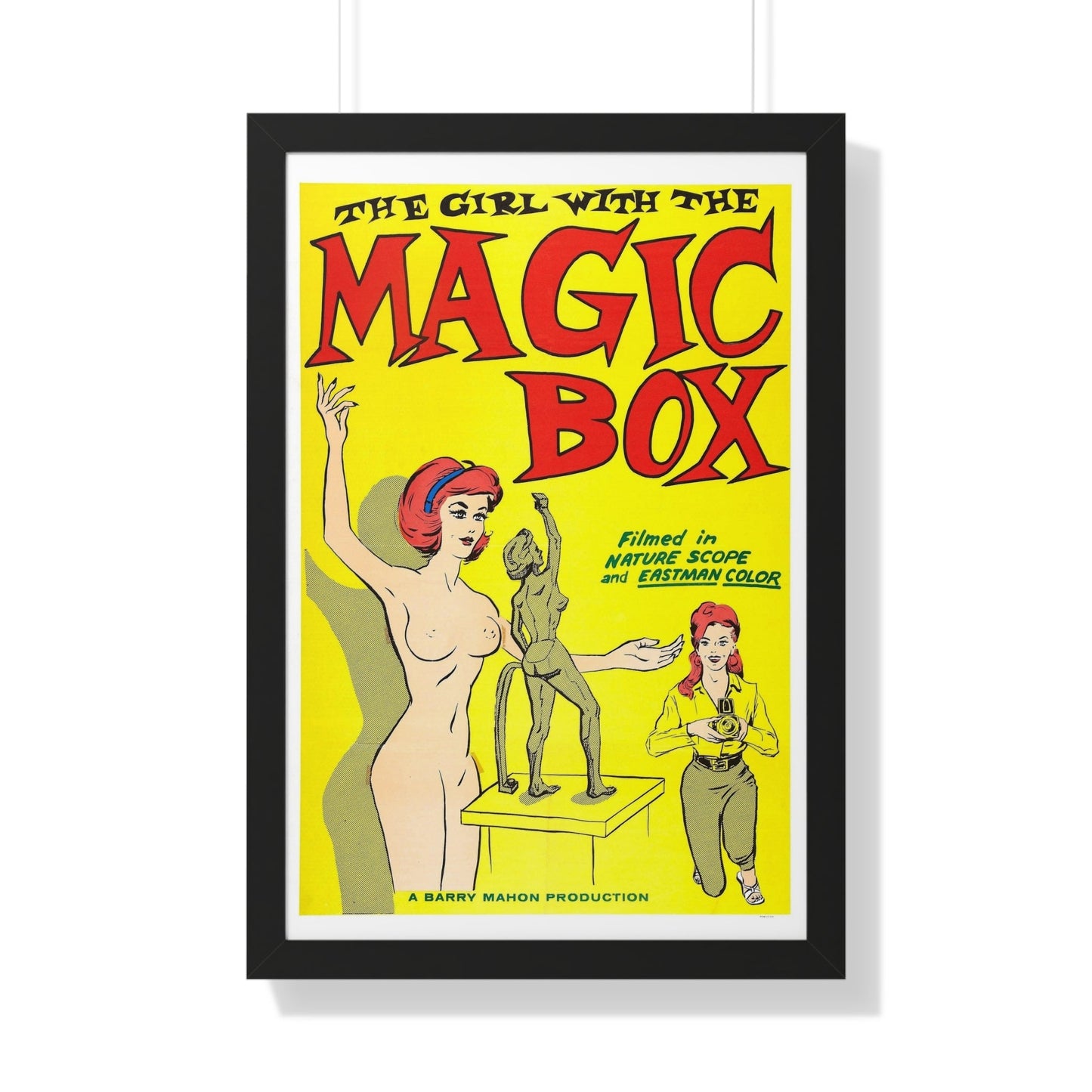 THE GIRL WITH THE MAGIC BOX 1965 - Framed Movie Poster-20" x 30"-The Sticker Space