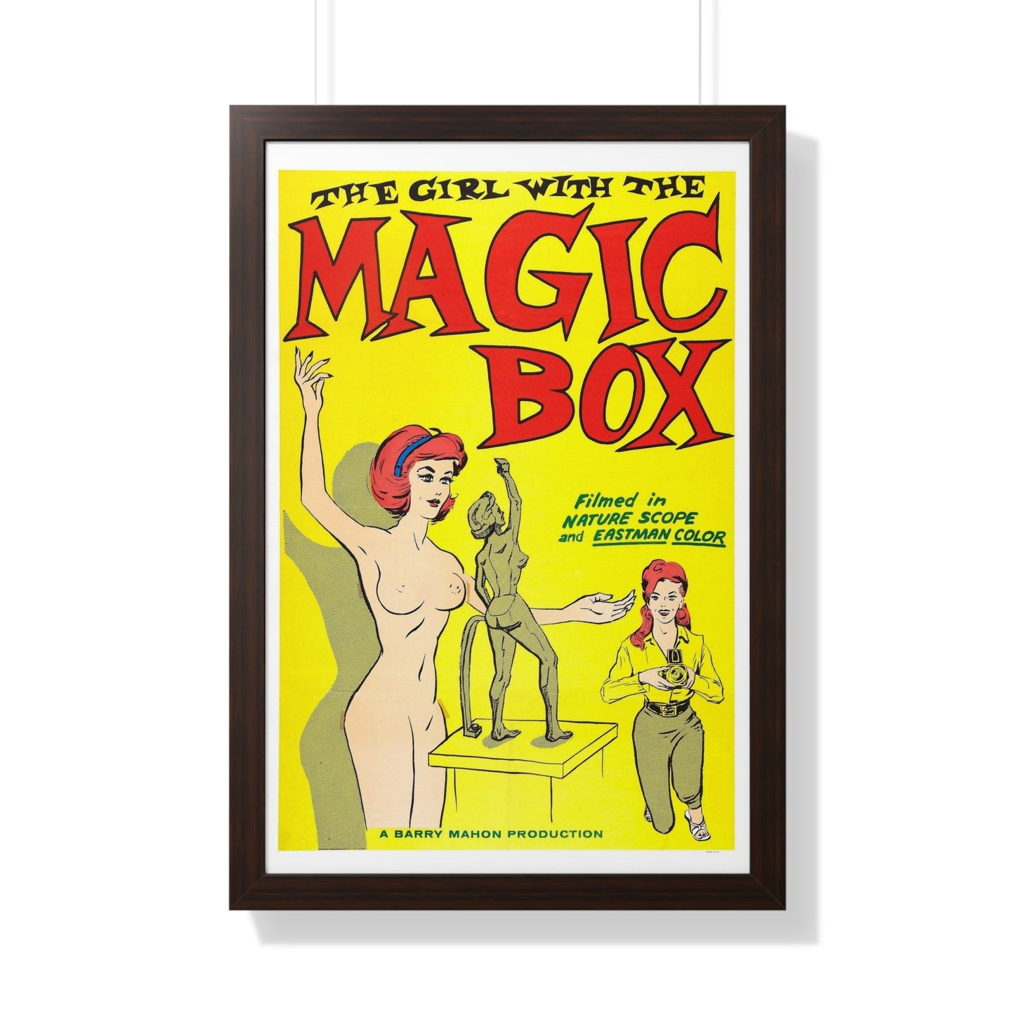 THE GIRL WITH THE MAGIC BOX 1965 - Framed Movie Poster-20" x 30"-The Sticker Space