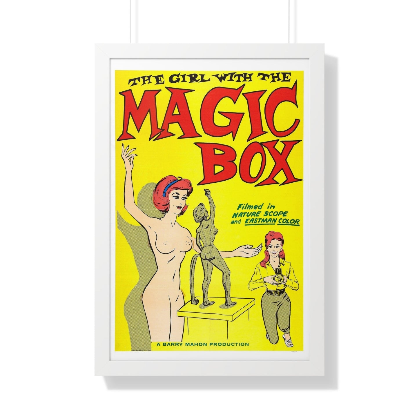 THE GIRL WITH THE MAGIC BOX 1965 - Framed Movie Poster-20" x 30"-The Sticker Space